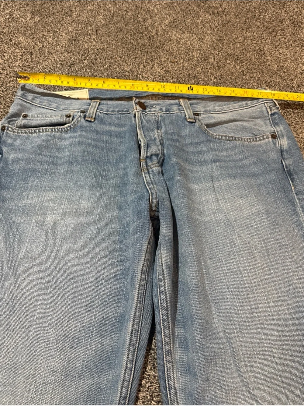 Hollister Slim Straight Light Wash Jeans Men 36x32
